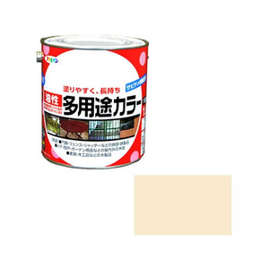 アサヒペン 油性多用途カラー 1.6L アイボリー FC711NV-イメージ1