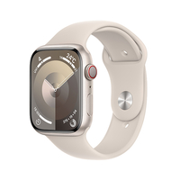 Apple Apple Watch Series 9(GPS + Cellularモデル)- 45mm スターライトアルミニウムケースとスターライトスポーツバンド - S/M MRM83J/A