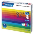Verbatim データ用DVD-R DL 8．5GB 2-8倍速対応 インクジェットプリンタ対応 5枚入り DHR85HP5V1