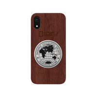 National Geographic iPhone XR用ケース Metal-Deco Wood Case ローズウッド NG14127I61