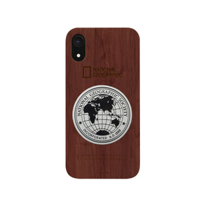 National Geographic iPhone XR用ケース Metal-Deco Wood Case ローズウッド NG14127I61-イメージ1