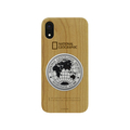 National Geographic iPhone XR用ケース Metal-Deco Wood Case チェリーウッド NG14128I61