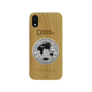 National Geographic iPhone XR用ケース Metal-Deco Wood Case チェリーウッド NG14128I61-イメージ1