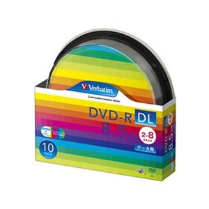 Verbatim データ用DVD-R DL 8．5GB 2-8倍速 スピンドルケース 10枚入り DHR85HP10SV1-イメージ1