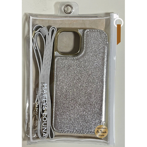 ユニケース iPhone 15 Pro用Cross Body Case Duo silver ML-CSIP23MP-2CBSV-イメージ1
