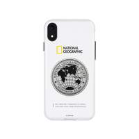 National Geographic iPhone XR用ケース Global Seal Metal-Deco Case ホワイト NG14130I61