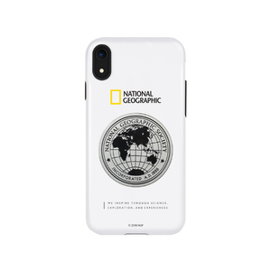 National Geographic iPhone XR用ケース Global Seal Metal-Deco Case ホワイト NG14130I61-イメージ1