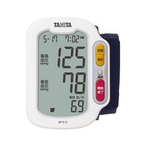 タニタ 手首式血圧計 ホワイト BP-E13-WH-イメージ1