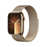 Apple Apple Watch Series 9(GPS + Cellularモデル)- 45mm ゴールドステンレススチールケースとゴールドミラネーゼループ MRMU3J/A