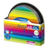 Verbatim データ用DVD+R DL 8．5GB 2．4-8倍速 スピンドルケース 10枚入り DTR85HP10SV1