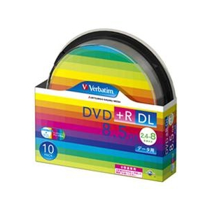 Verbatim データ用DVD+R DL 8．5GB 2．4-8倍速 スピンドルケース 10枚入り DTR85HP10SV1-イメージ1