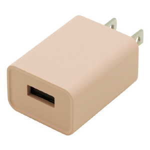 インプリンク USB1ポート AC充電器 1A Melia ピンク IMAC1UA1PK-イメージ1