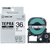 キングジム テプラ PROテープカートリッジ 36mm幅 白ラベル/黒文字 SS36K-イメージ1