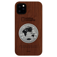 National Geographic iPhone 11 Pro用ケース Metal-Deco Wood Case ローズウッド NG17139I58R