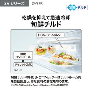 AQUA 【右開き】272L 3ドア冷蔵庫 SVシリーズ ミルク AQR-SV27P(W)-イメージ10