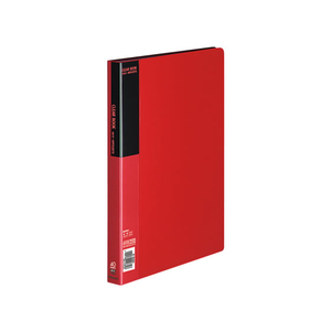 コクヨ クリヤーブック〈ベーシック〉固定式 A4 40ポケット 赤 1冊 F804894-ﾗ-B40R-イメージ1
