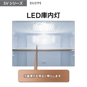 AQUA 【右開き】272L 3ドア冷蔵庫 SVシリーズ ウッドブラック AQR-SV27P(K)-イメージ11