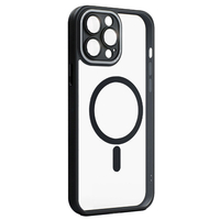 miak iPhone 14 Pro用レンズガード一体型MagSafe対応クリアケース ブラック MA52147I14P