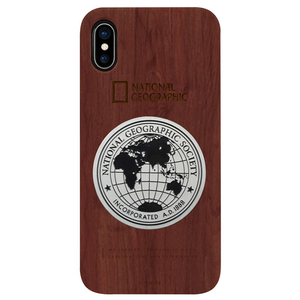 National Geographic iPhone XS Max用ケース Metal-Deco Wood Case ローズウッド NG14149I65-イメージ1