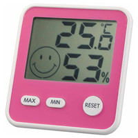 エンペックス おうちルーム デジタルmidi温湿度計 ピンク TD8415