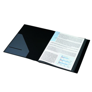 キングジム クリアーファイル カラーベース A4タテ 20ポケット 黒 1冊 F804904-132Cｸﾛ-イメージ2