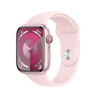 Apple Apple Watch Series 9(GPS + Cellularモデル)- 45mm ピンクアルミニウムケースとライトピンクスポーツバンド - S/M MRMK3J/A