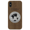 National Geographic iPhone XS Max用ケース Metal-Deco Wood Case ウォルナット NG14151I65