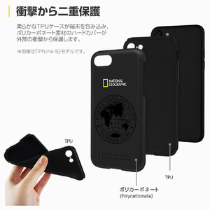 National Geographic iPhone XS Max用130th Anniversary case Double Protective ブラック NG14152I65-イメージ4