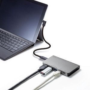サンワサプライ USB Type-C ドッキングハブ(HDMI・LANポート搭載) USB-3TCH15S2-イメージ4
