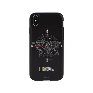 National Geographic iPhone XS Max用ケース Compass Case Double Protective ブラック NG14153I65-イメージ1