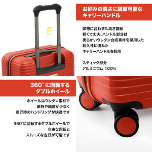 SWISS MILITARY スーツケース 54cm (40L) COLORIS(コロリス) カーボングレー SM-HB920GRAY-イメージ3