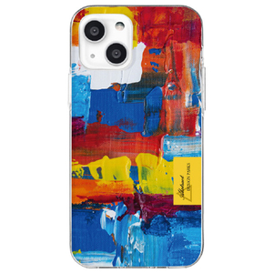 Dparks iPhone 13用ソフトケース Painting Blending POP DS21154I13-イメージ1