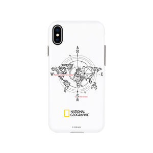 National Geographic iPhone XS Max用ケース Compass Case Double Protective ホワイト NG14154I65-イメージ1