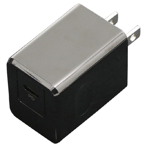 インプリンク PD対応Type-CポートAC充電器20W S ブラック IAC1CPD20SK-イメージ1