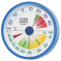 エンペックス 生活管理温湿度計 クリアブルー TM2416