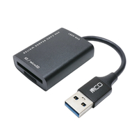 ミヨシ SDカードリーダ・ライタ USB3．2Gen1対応 USB-A [USR-ASD1] ブラック USR-ASD1/BK