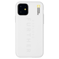 National Geographic iPhone 11用Explore Further Edition Lettering Soft Case ホワイト NG17162I61R