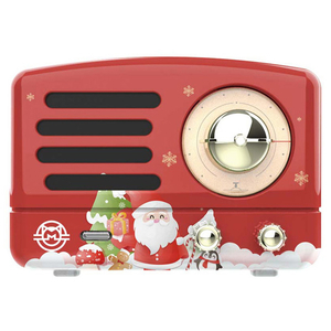 MUZEN PETA Bluetoothスピーカー クリスマスレッド MWQ1ICR-イメージ1