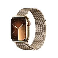 Apple Apple Watch Series 9(GPS + Cellularモデル)- 41mm ゴールドステンレススチールケースとゴールドミラネーゼループ MRJ73J/A