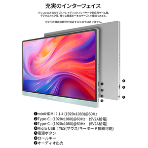JAPANNEXT タッチパネル対応13．3型液晶ディスプレイ ブラック JN-MD-I133FHDR-T-イメージ12