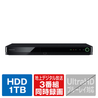 TOSHIBA/REGZA 1TB HDD内蔵ブルーレイレコーダー DBRシリーズ DBRT1010