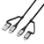 エレコム 4in1 USBケーブル(2．0m) ブラック MPA-AMBCC20BK-イメージ1