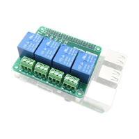 ビット・トレード・ワン Raspberry Pi用 リレー制御拡張基板 4回路 【組立済】 グリーン ADRSRU4