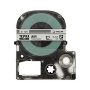 キングジム テプラ PROテープカートリッジ 透明ラベル 12mm幅 透明/黒文字 透明 ST12K-イメージ2
