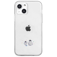 Dparks iPhone 13用ソフトクリアケース ミニ動物 ペンギン DS21171I13