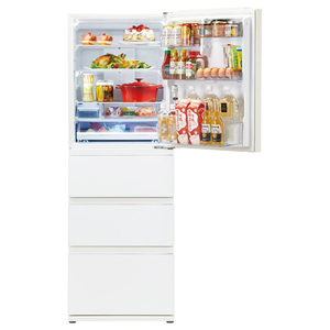 AQUA 【右開き】430L 4ドア冷蔵庫 Delie（デリエ） クリアウォームホワイト AQR-VZ43P(W)-イメージ3