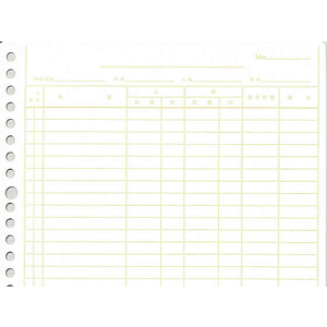 コクヨ バインダー帳簿用ルーズリーフ 一色刷 物品出納帳B F804060-ﾘ-315-イメージ2