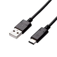 エレコム USB3．1ケーブル(A-C) 1．0m ブラック USB3-AC10NBK