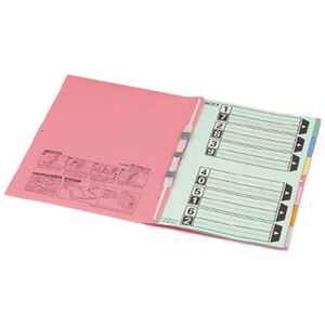 コクヨ カラー仕切カード(ガバット・背幅伸縮ファイル用)A4 6山10組 F049523-ｼｷ-260-イメージ3