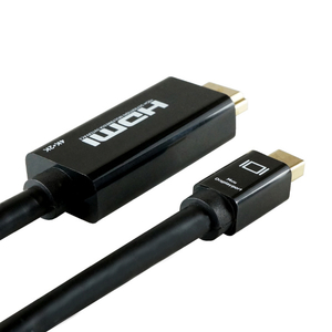 ホーリック Mini DisplayPort - HDMI変換ケーブル(1m) MDPHD10-175BK-イメージ2